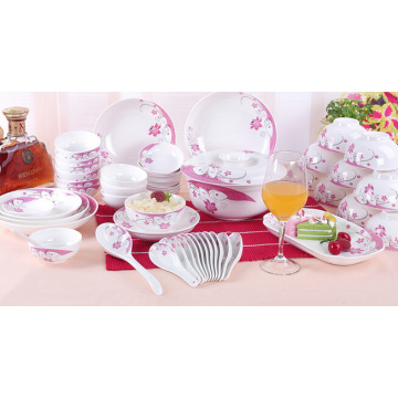 Haonai hot sale beautiful bone china dinner set